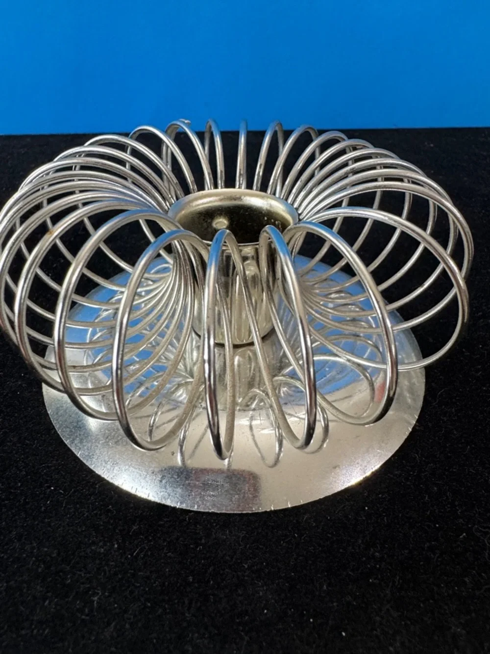 2 Sunburst Spirograph candle holders with mirrored bases